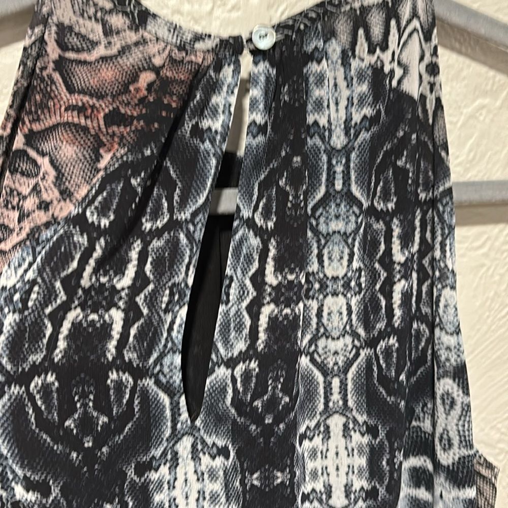 Ramy Brook Monae Python Houndstooth Print Mini Si… - image 7